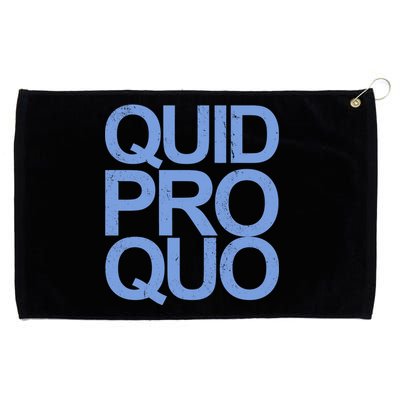 Vintage Quid Pro Quo Funny Grommeted Golf Towel