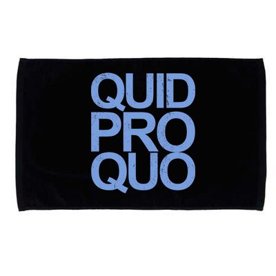 Vintage Quid Pro Quo Funny Microfiber Hand Towel