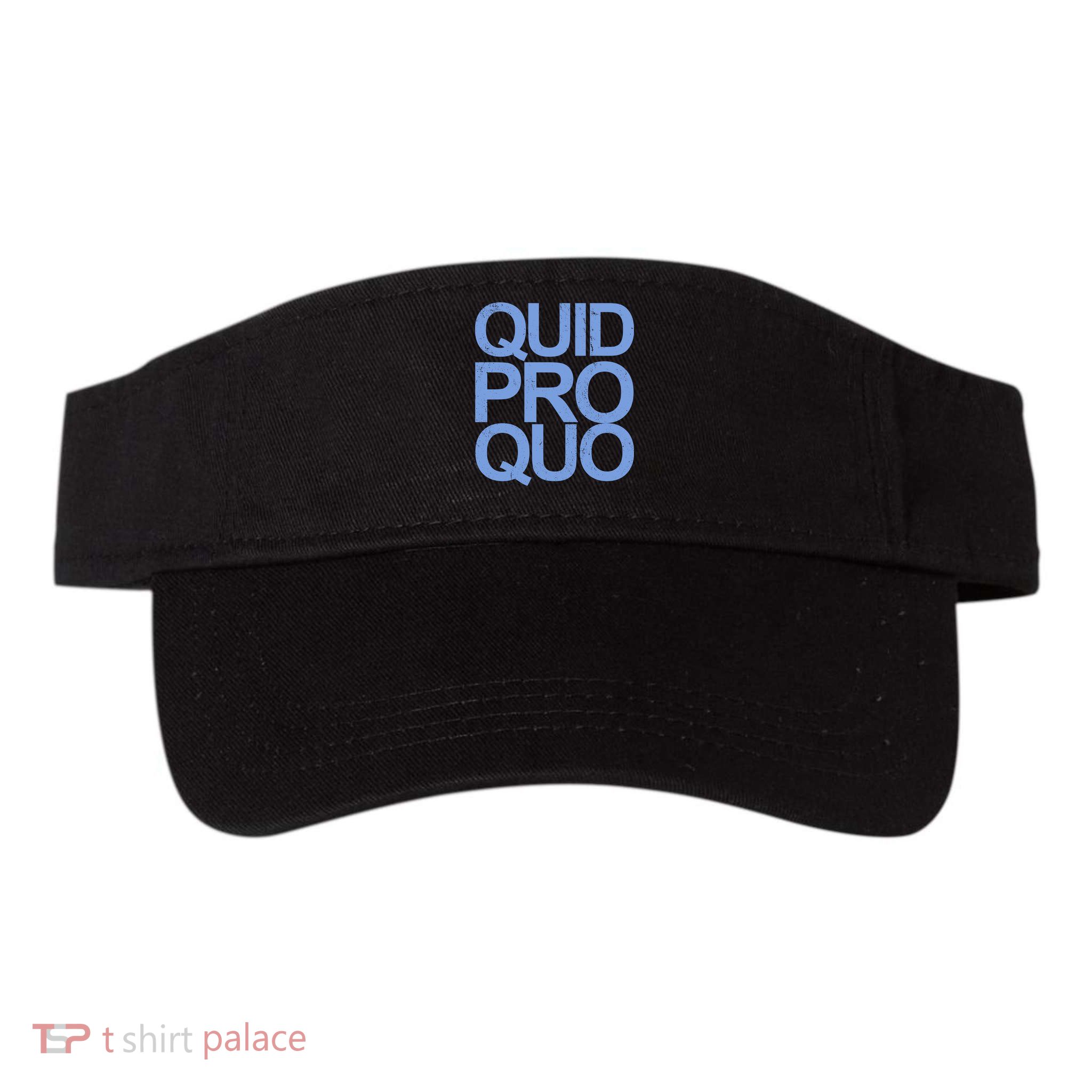 Vintage Quid Pro Quo Funny Visor