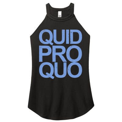 Vintage Quid Pro Quo Funny Women's Perfect Tri Rocker Tank