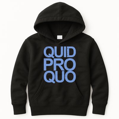 Vintage Quid Pro Quo Funny Kids Hoodie