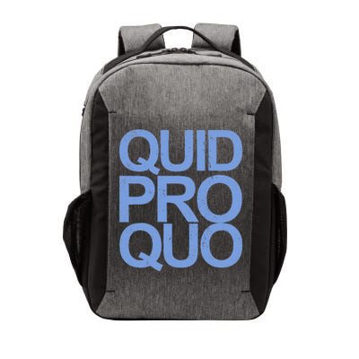 Vintage Quid Pro Quo Funny Vector Backpack