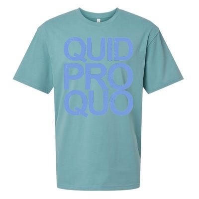 Vintage Quid Pro Quo Funny Sueded Cloud Jersey T-Shirt