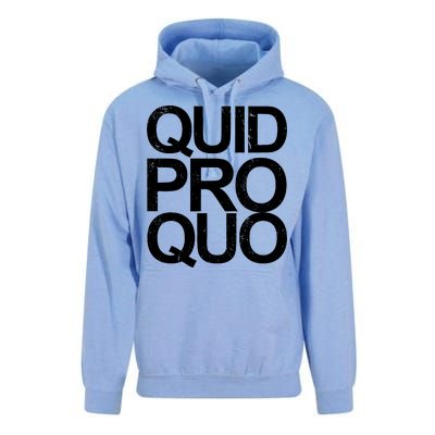 Vintage Quid Pro Quo Funny Unisex Surf Hoodie