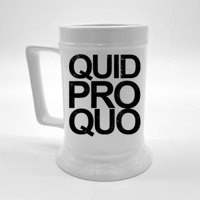 Vintage Quid Pro Quo Funny Beer Stein