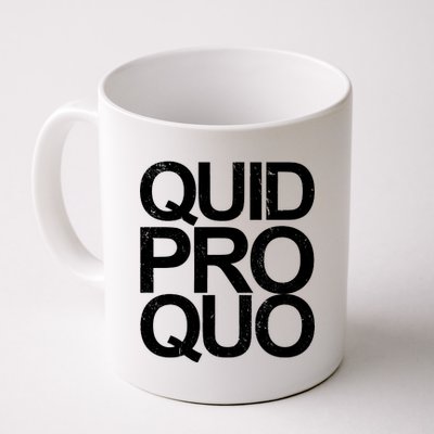 Vintage Quid Pro Quo Funny Coffee Mug