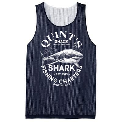 Vintage Quint's Shack Shark Fishing Charters Est 1975 Mesh Reversible Basketball Jersey Tank