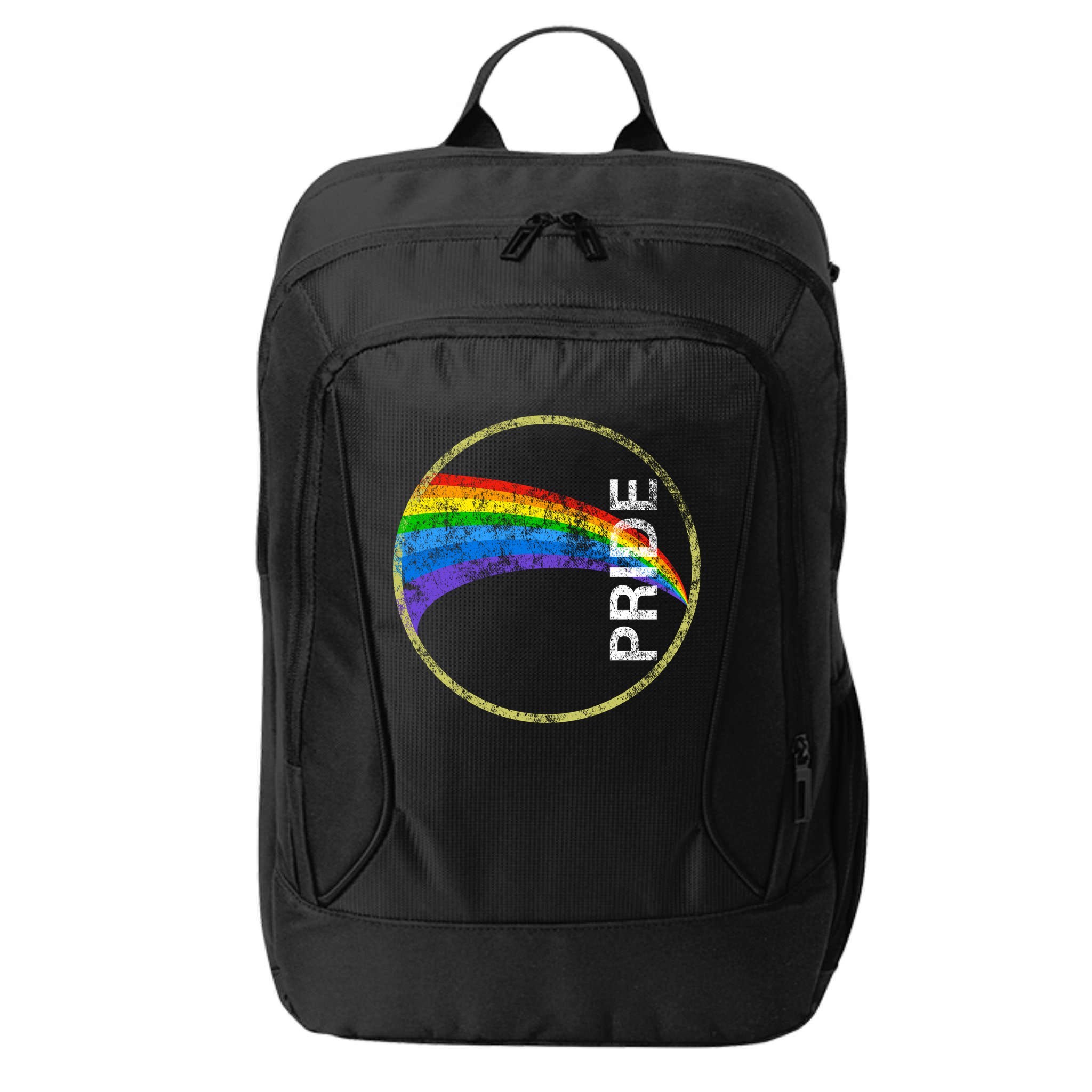 Vintage Rainbow Gay Pride City Backpack