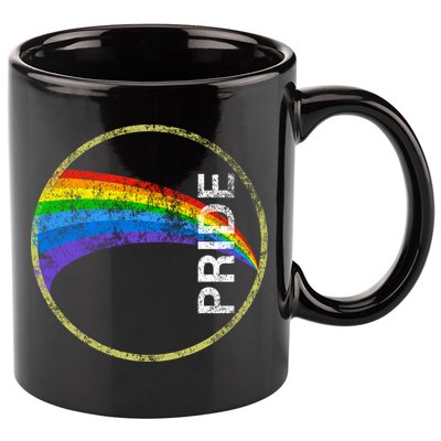 Vintage Rainbow Gay Pride 11oz C Handle Ceramic Mug