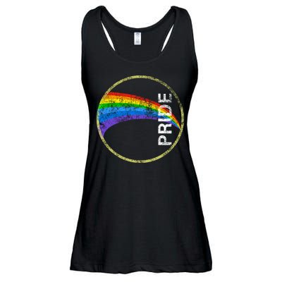 Vintage Rainbow Gay Pride Ladies Essential Flowy Tank