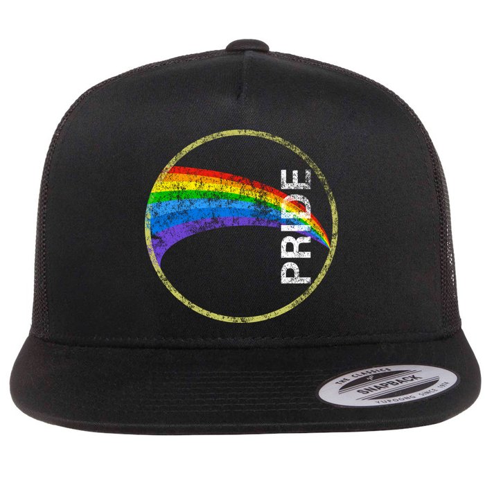 Vintage Rainbow Gay Pride Flatbill Hat