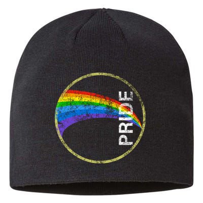 Vintage Rainbow Gay Pride Sustainable Beanie