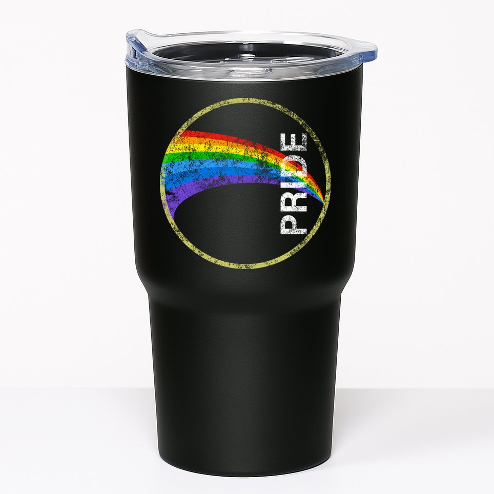 Vintage Rainbow Gay Pride Tumbler