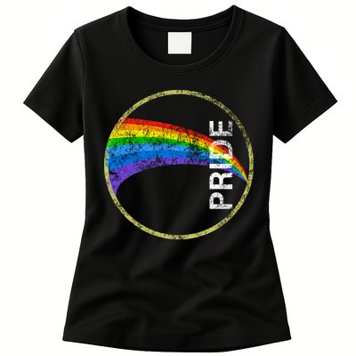 Vintage Rainbow Gay Pride Womens T-Shirt