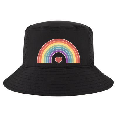 Vintage Rainbow Pride LGBTQ Cool Comfort Performance Bucket Hat