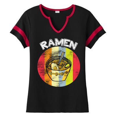 Vintage Ramen Ladies Halftime Notch Neck Tee