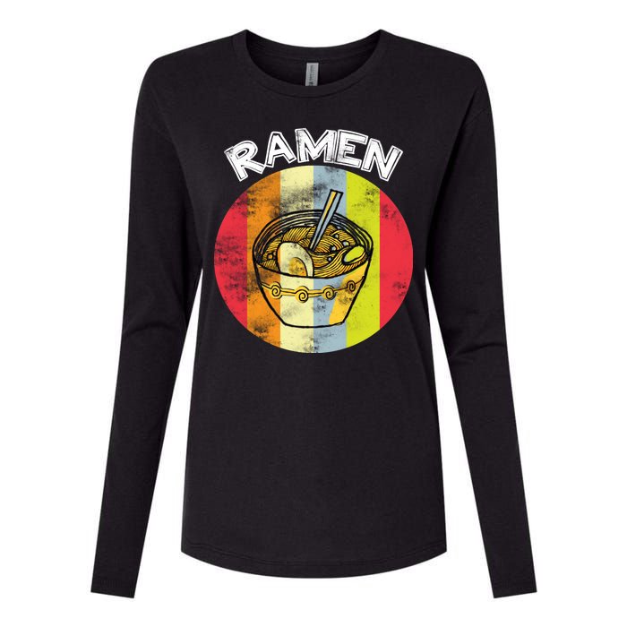 Vintage Ramen Womens Cotton Relaxed Long Sleeve T-Shirt