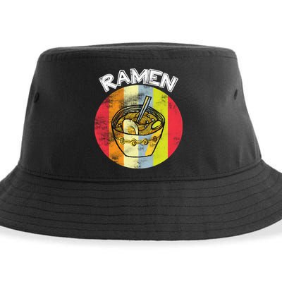 Vintage Ramen Sustainable Bucket Hat