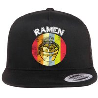 Vintage Ramen Flat Bill Trucker Hat