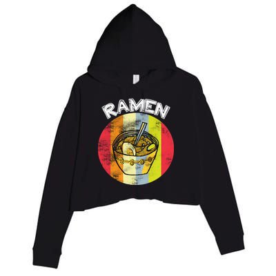 Vintage Ramen Crop Fleece Hoodie