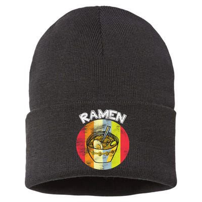 Vintage Ramen Sustainable Knit Beanie