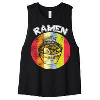 Vintage Ramen Women's Racerback Cropped Tank