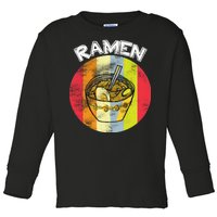 Vintage Ramen Toddler Long Sleeve Shirt