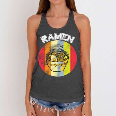 Vintage Ramen Women's Knotted Racerback Tank