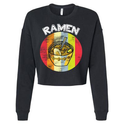 Vintage Ramen Cropped Pullover Crew