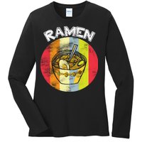 Vintage Ramen Ladies Long Sleeve Shirt