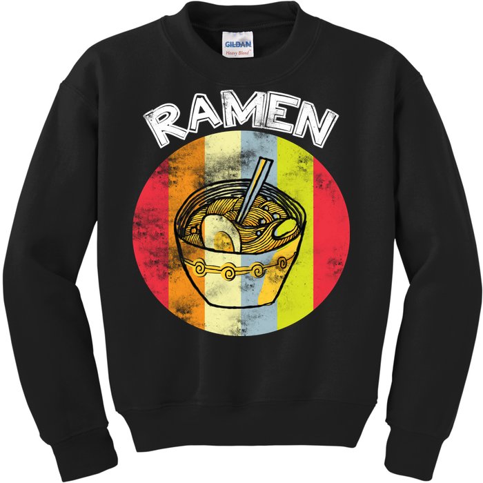 Vintage Ramen Kids Sweatshirt