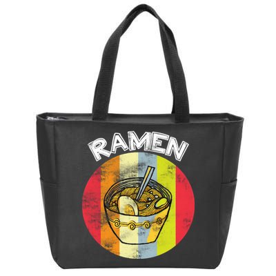 Vintage Ramen Zip Tote Bag