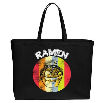 Vintage Ramen Cotton Canvas Jumbo Tote