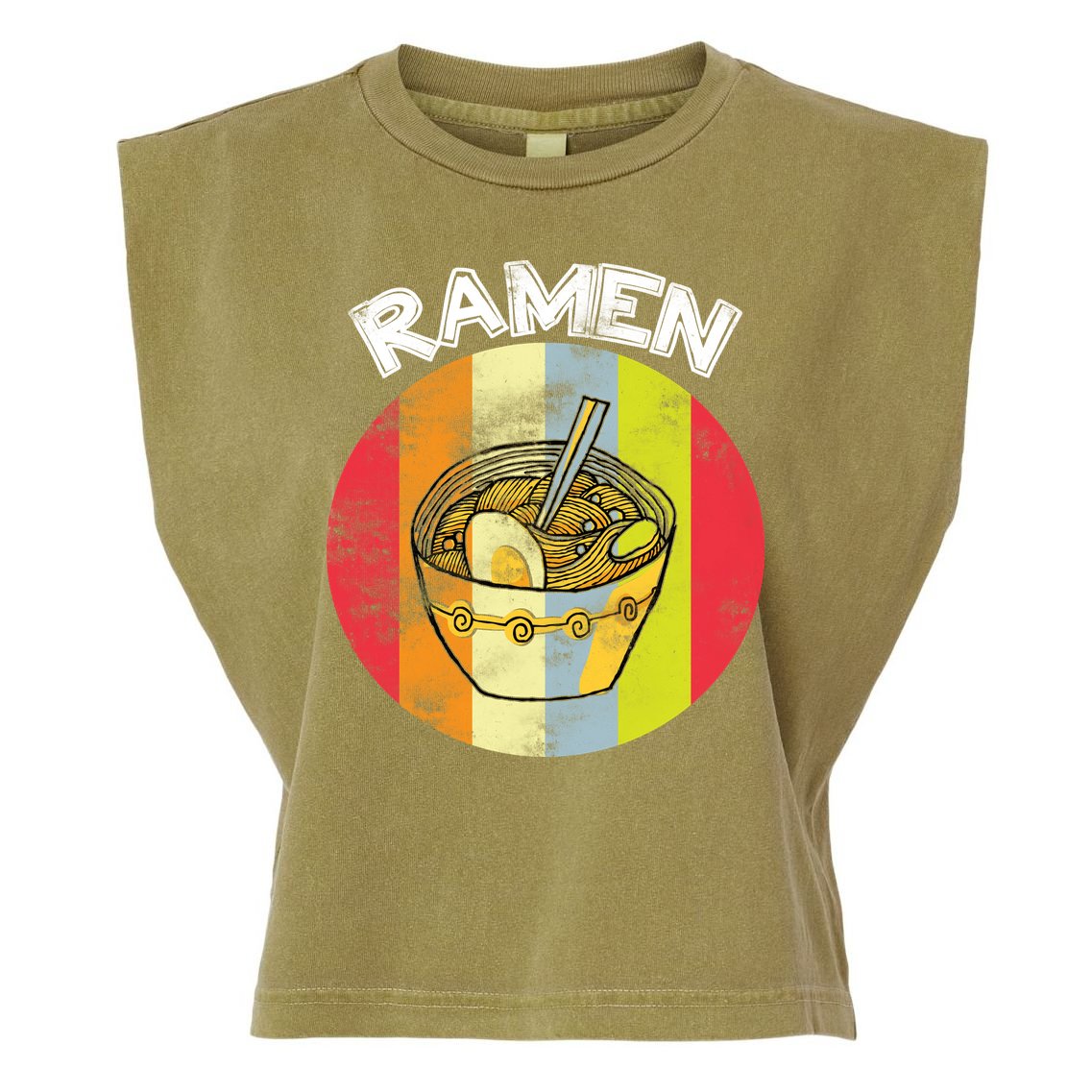 Vintage Ramen Garment-Dyed Women's Muscle Tee