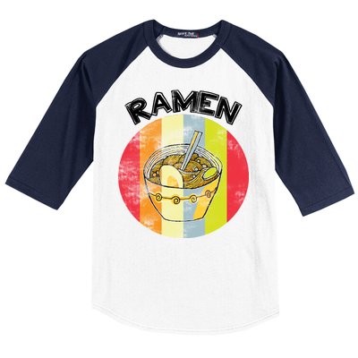 Vintage Ramen Baseball Sleeve Shirt