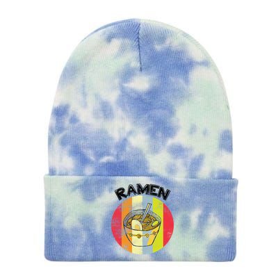 Vintage Ramen Tie Dye 12in Knit Beanie