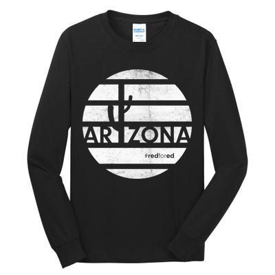 Vintage Red for Ed Arizona Cactus Tall Long Sleeve T-Shirt