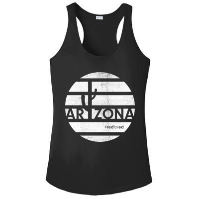 Vintage Red for Ed Arizona Cactus Ladies PosiCharge Competitor Racerback Tank