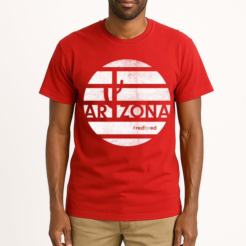 Vintage Red for Ed Arizona Cactus Tall T-Shirt