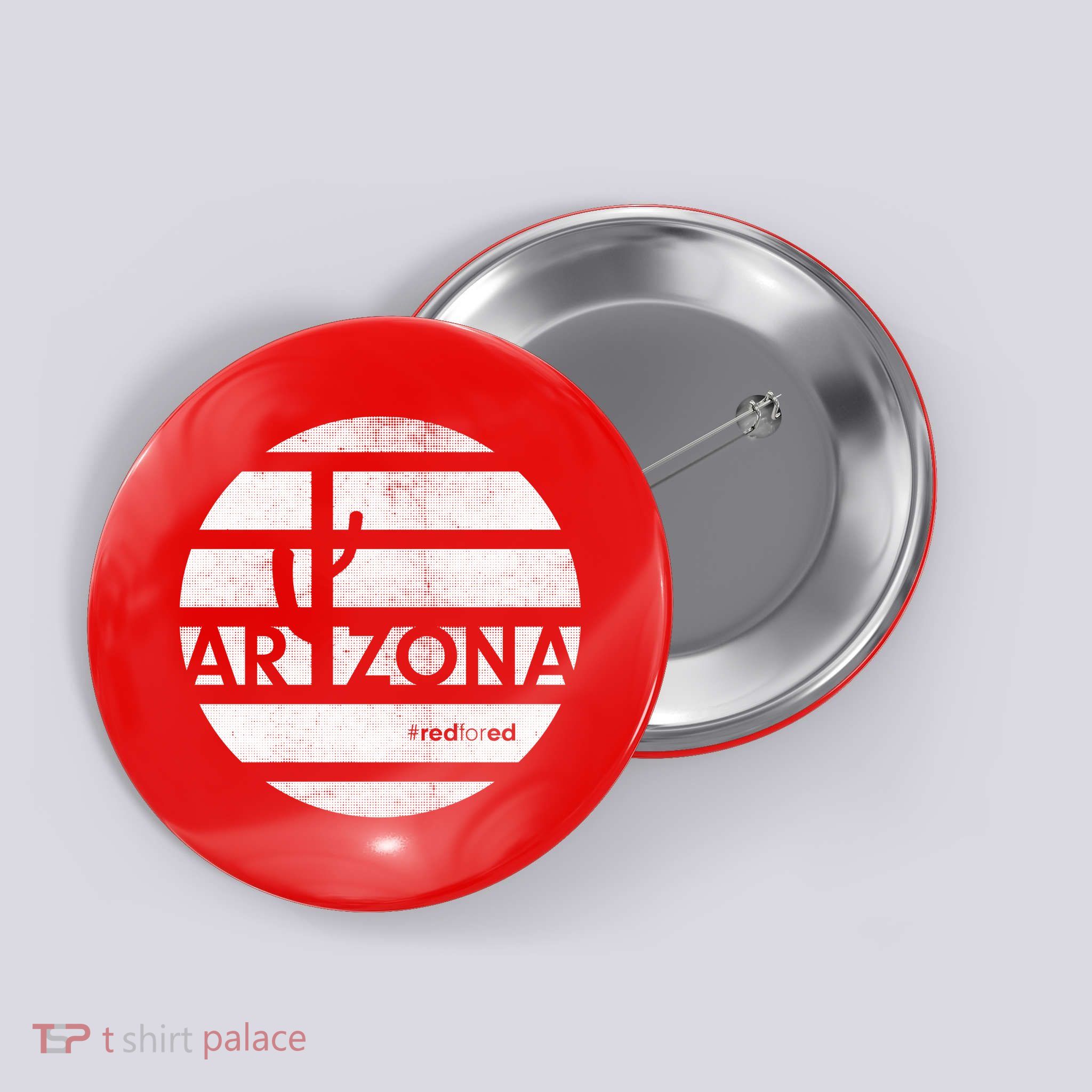 Vintage Red for Ed Arizona Cactus Button
