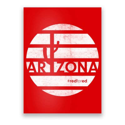 Vintage Red for Ed Arizona Cactus Poster