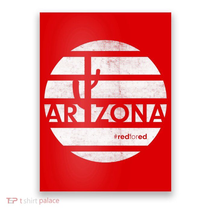 Vintage Red for Ed Arizona Cactus Poster