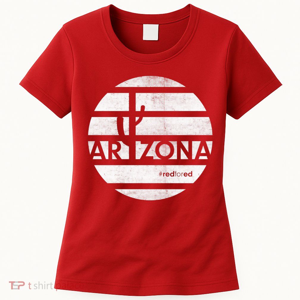 Vintage Red for Ed Arizona Cactus Womens T-Shirt