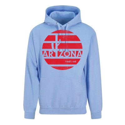 Vintage Red for Ed Arizona Cactus Unisex Surf Hoodie