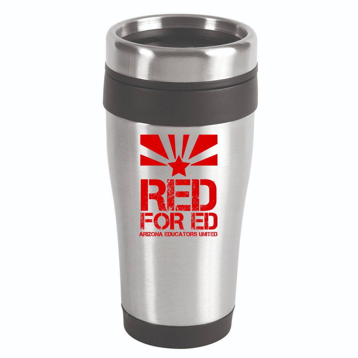 Vintage Red For Ed Arizona Teacher Flag 16oz Travel Tumbler