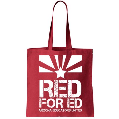 Vintage Red For Ed Arizona Teacher Flag Bag
