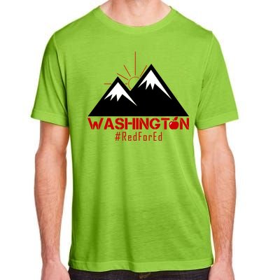 Vintage Red for Ed Washington State Mountains Adult ChromaSoft Performance T-Shirt