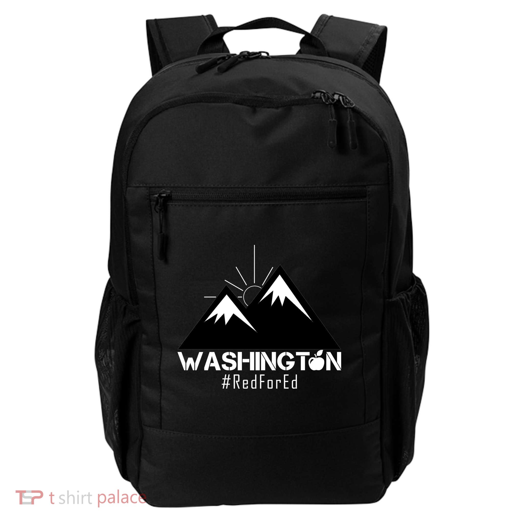 Vintage Red for Ed Washington State Mountains Backpack