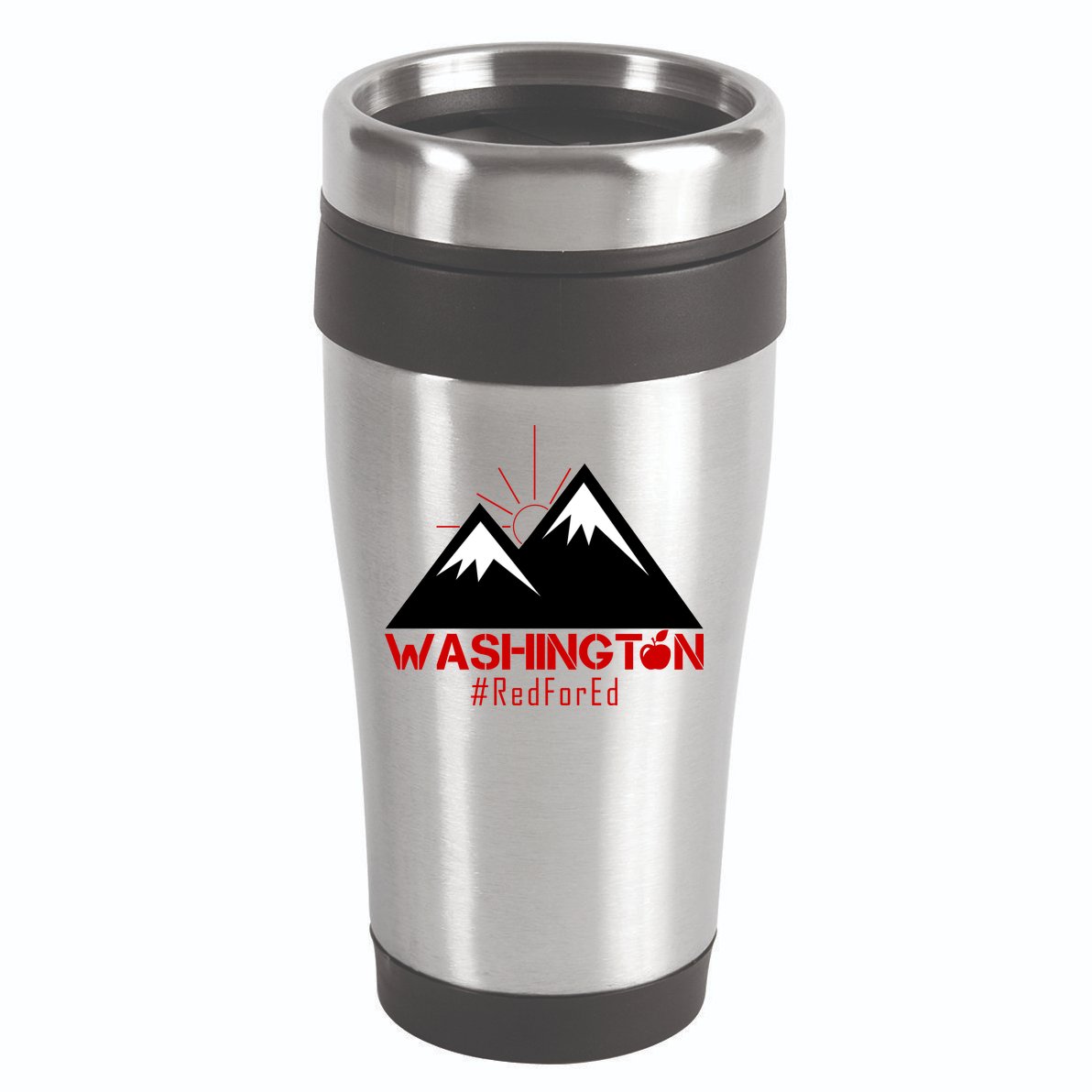 Vintage Red for Ed Washington State Mountains 16oz Travel Tumbler