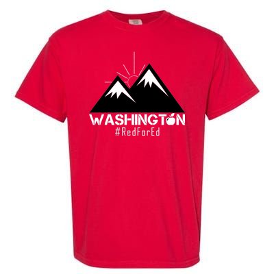 Vintage Red for Ed Washington State Mountains Garment-Dyed Heavyweight T-Shirt